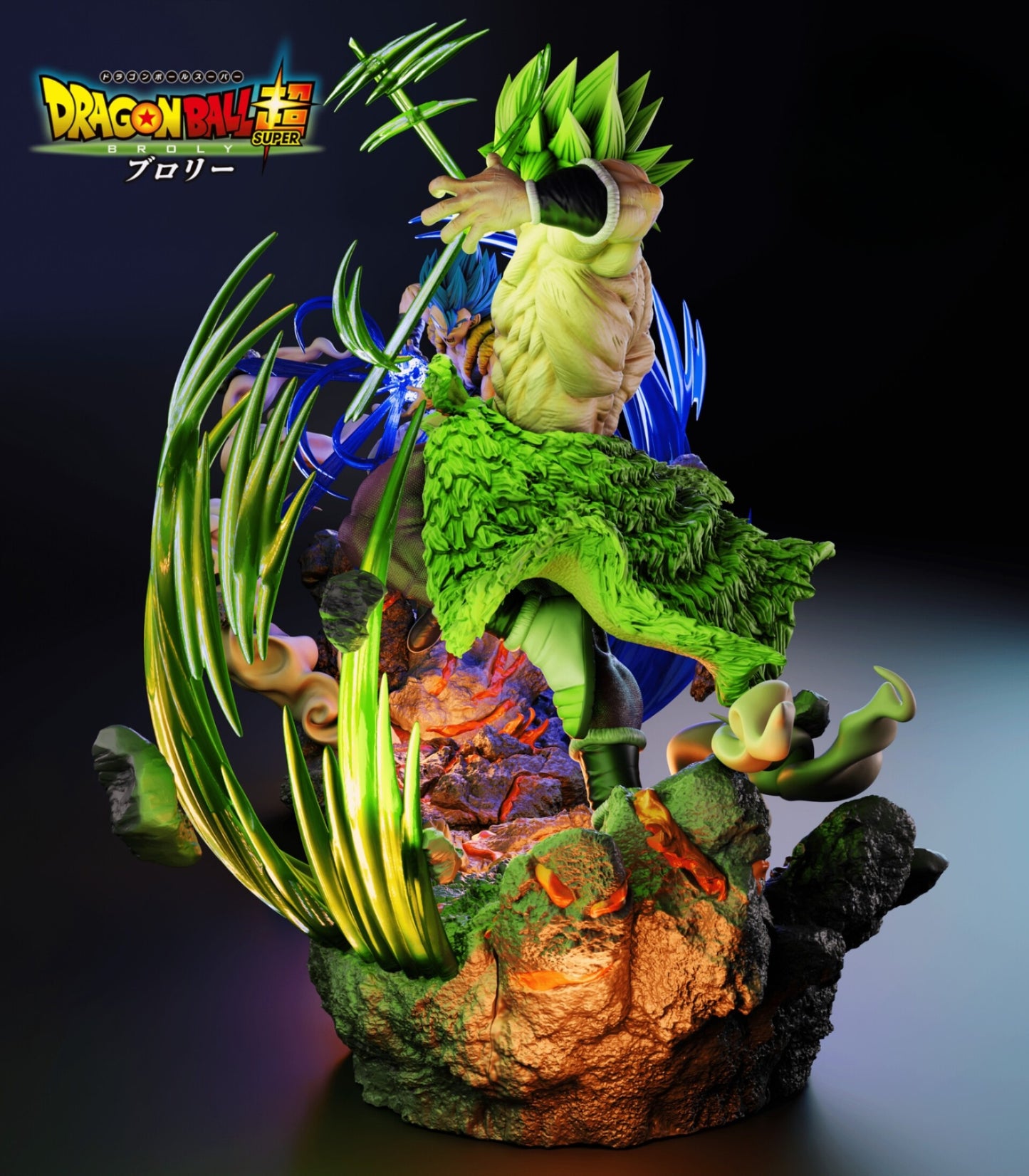 3394 Broly Super Saiyan - Dragon Ball Super - STL 3D Print Files