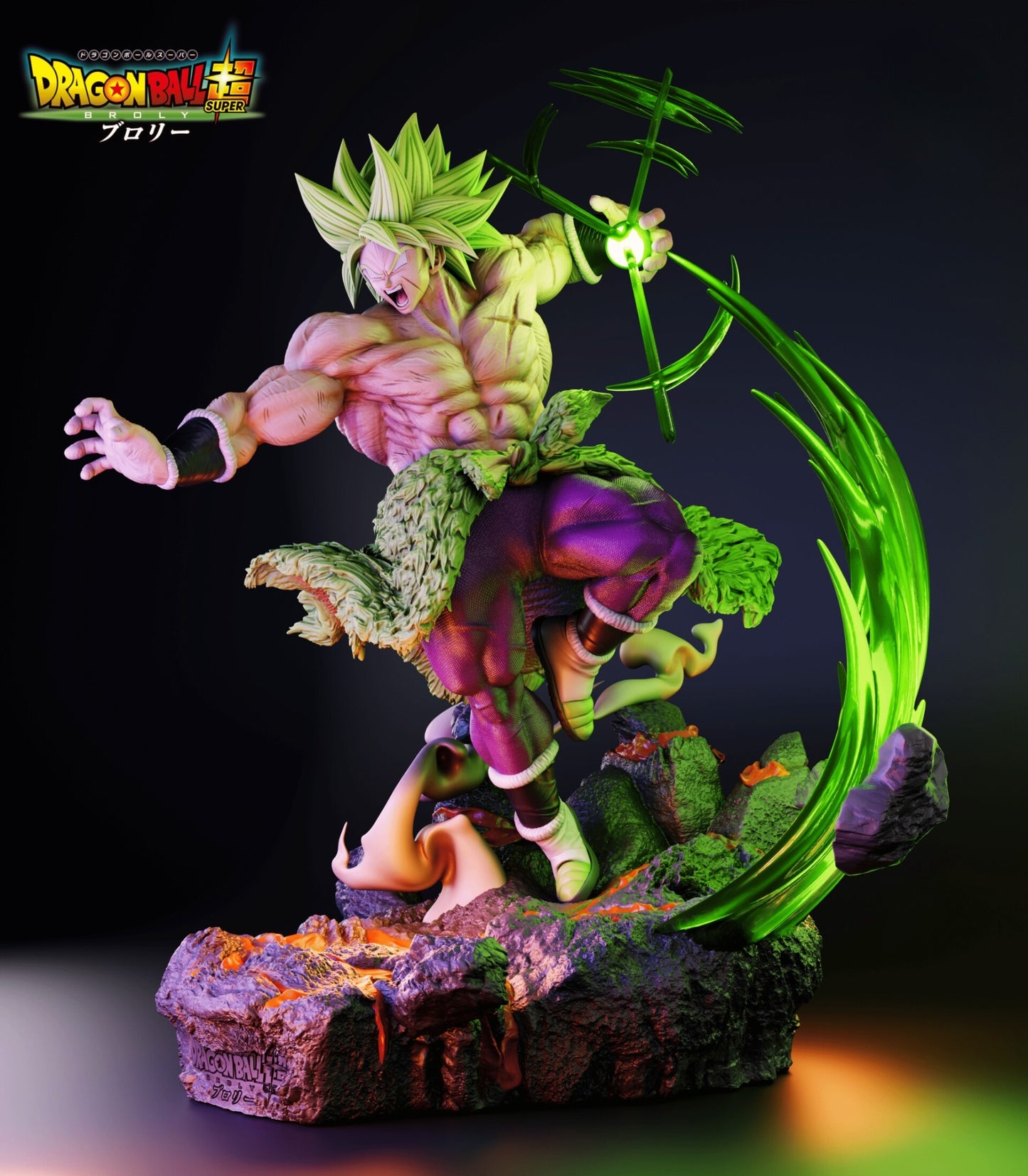 3394 Broly Super Saiyan - Dragon Ball Super - STL 3D Print Files