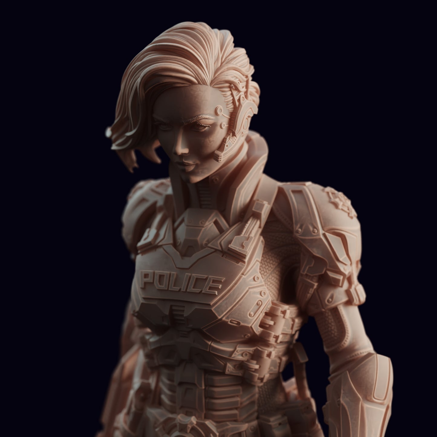 3536 Cyberpunk SWAT Officer - STL 3D Print Files