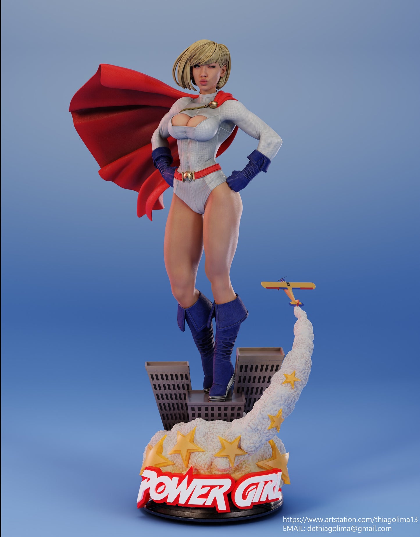 3543 Power Girl - DC Comics - STL 3D Print Files