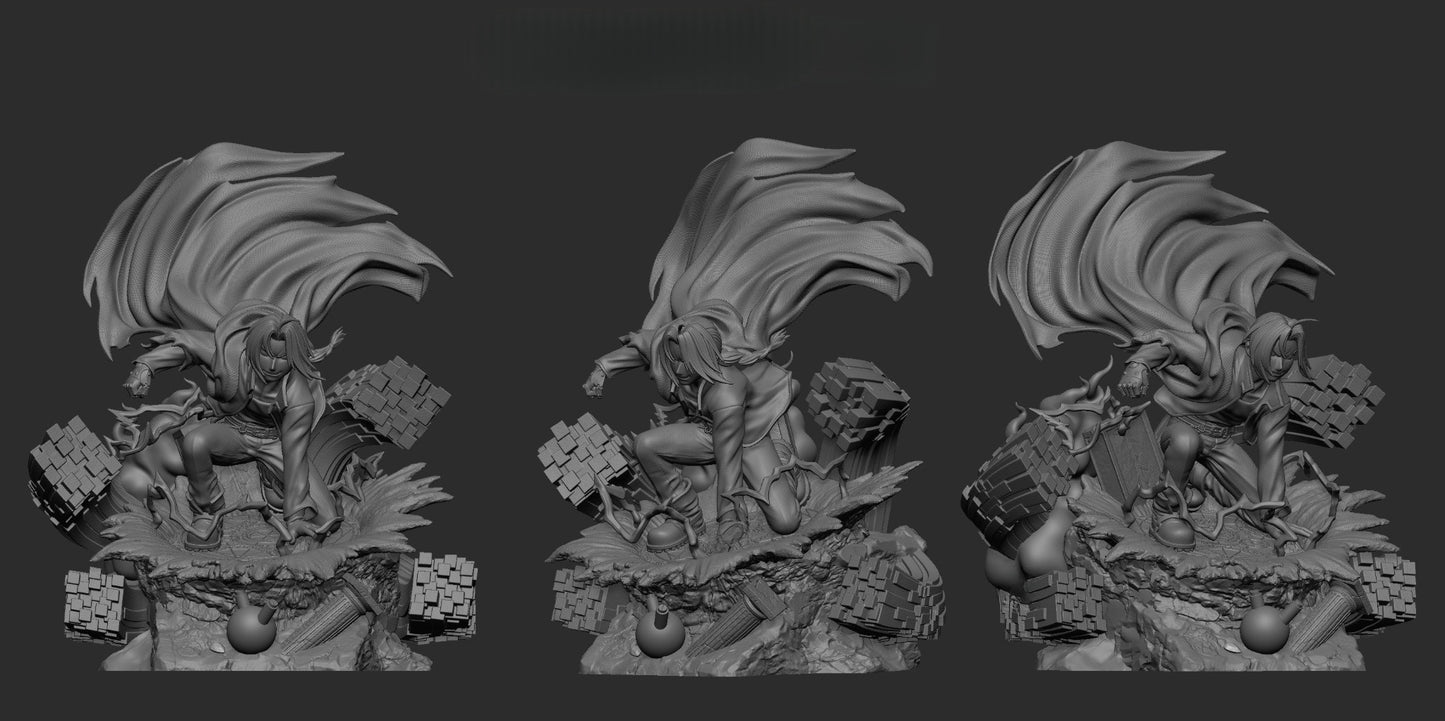 3154 Edward Elric - Fullmetal Alchemist - STL 3D Print Files