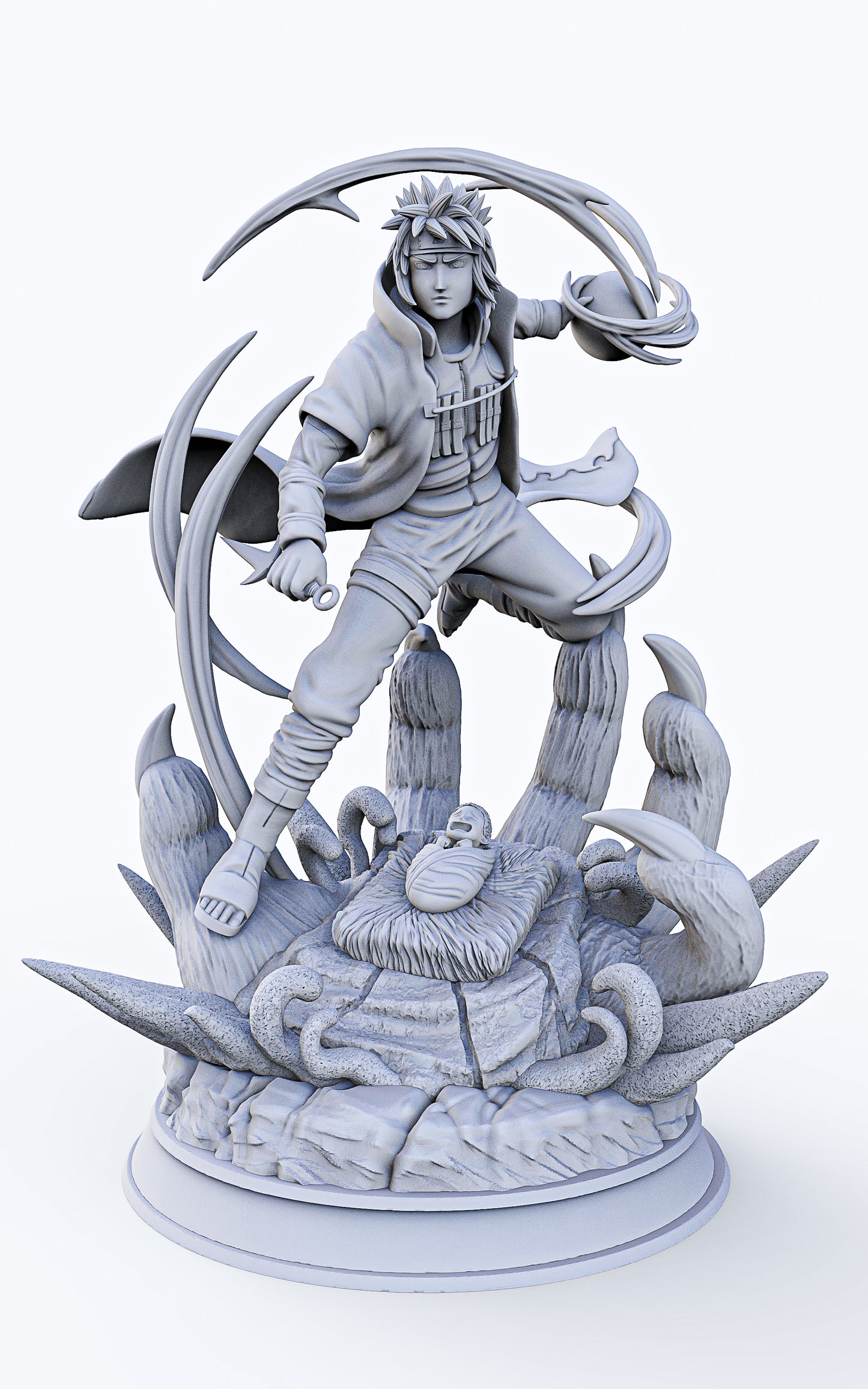 1734 Minato Namikaze - Naruto - STL 3D Print Files