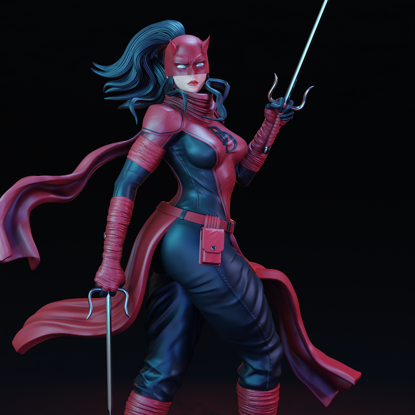 3103 Elektra Daredevil - Marvel Comics - STL 3D Print Files