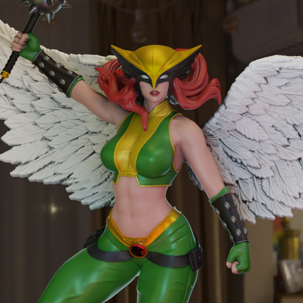 3407 Hawkgirl - DC Comics - STL 3D Print Files