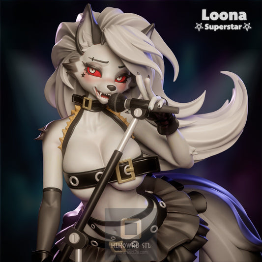 4557 Loona NSFW - Helluva Boss - STL 3D Print Files