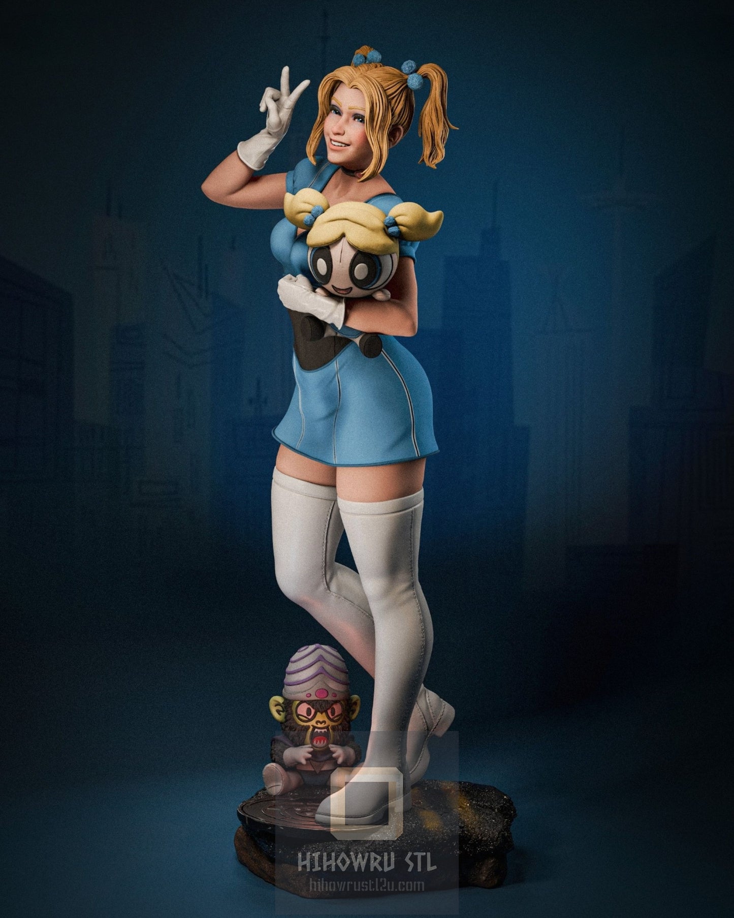 4364 Bubbles - Powerpuff Girls - STL 3D Print Files