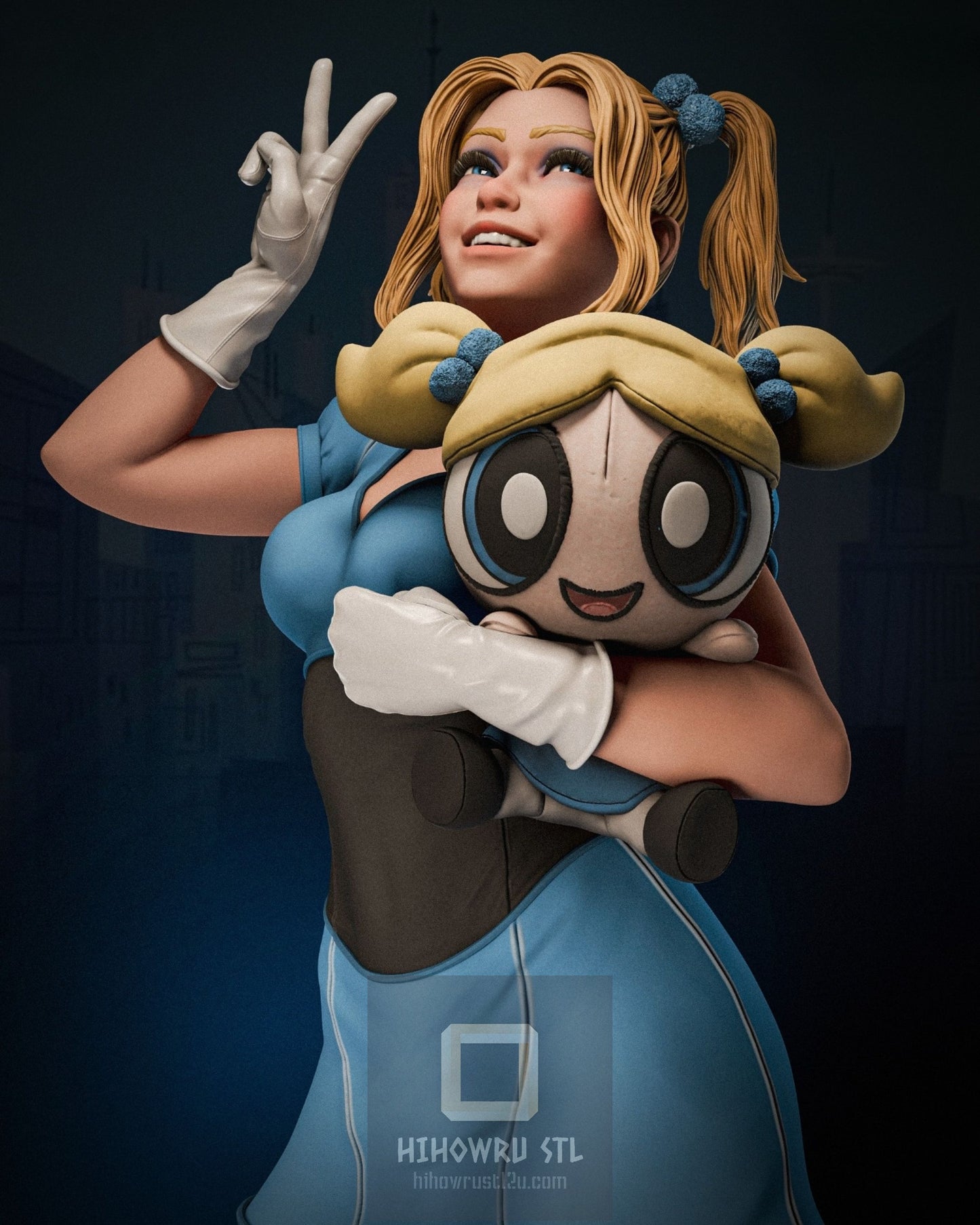 4364 Bubbles - Powerpuff Girls - STL 3D Print Files