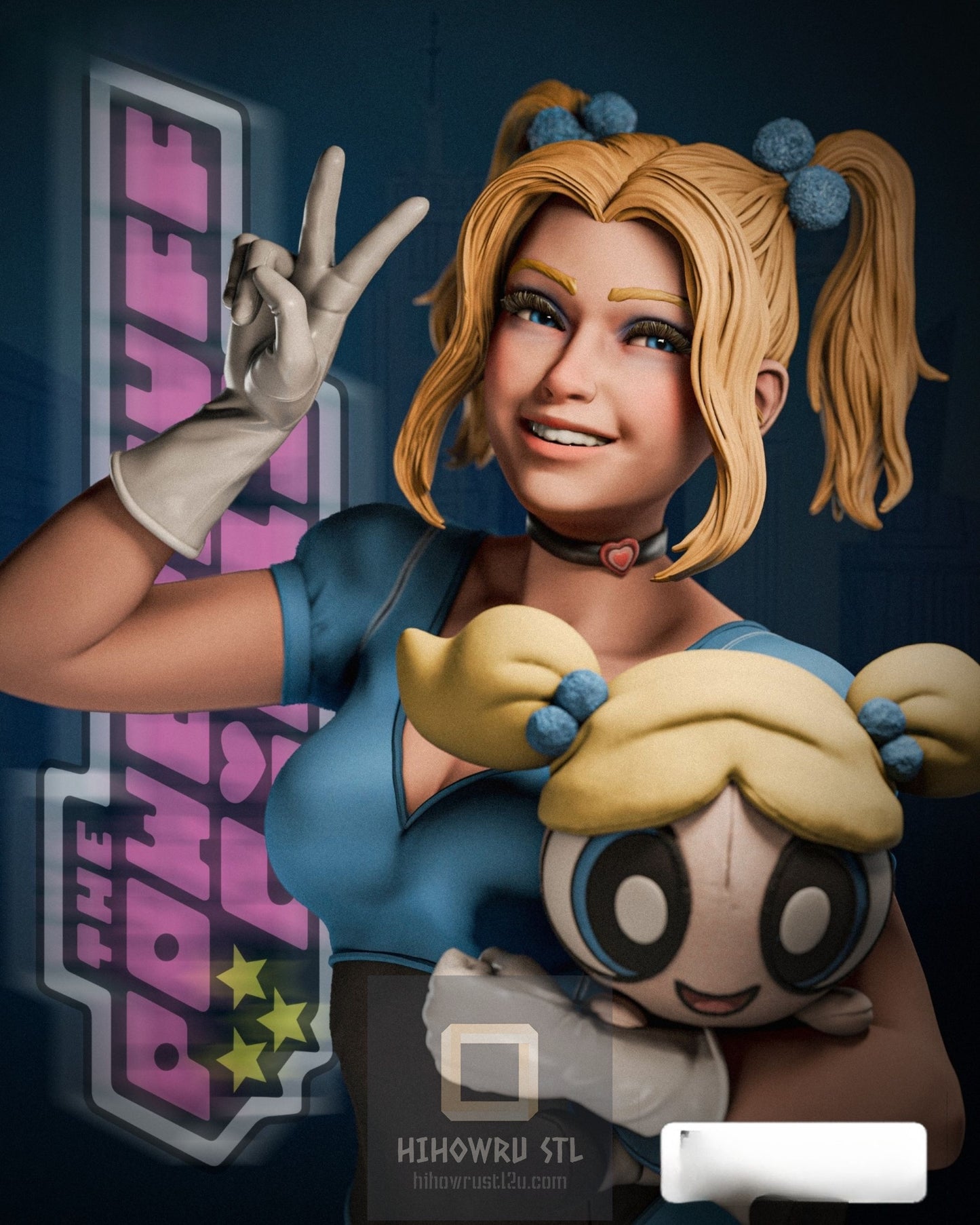 4364 Bubbles - Powerpuff Girls - STL 3D Print Files