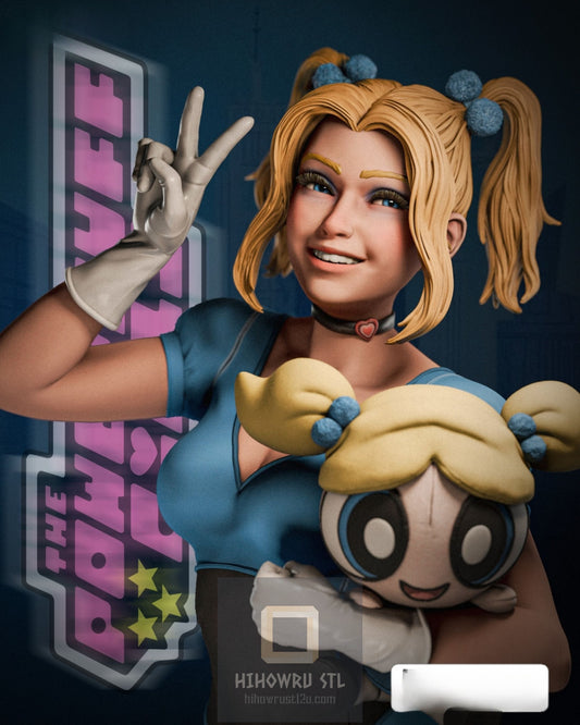 4364 Bubbles - Powerpuff Girls - STL 3D Print Files