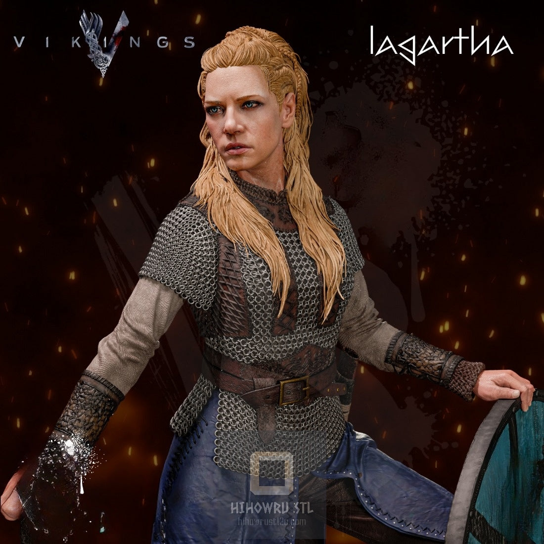 4406 Lagertha - Vikings - STL 3D Print Files