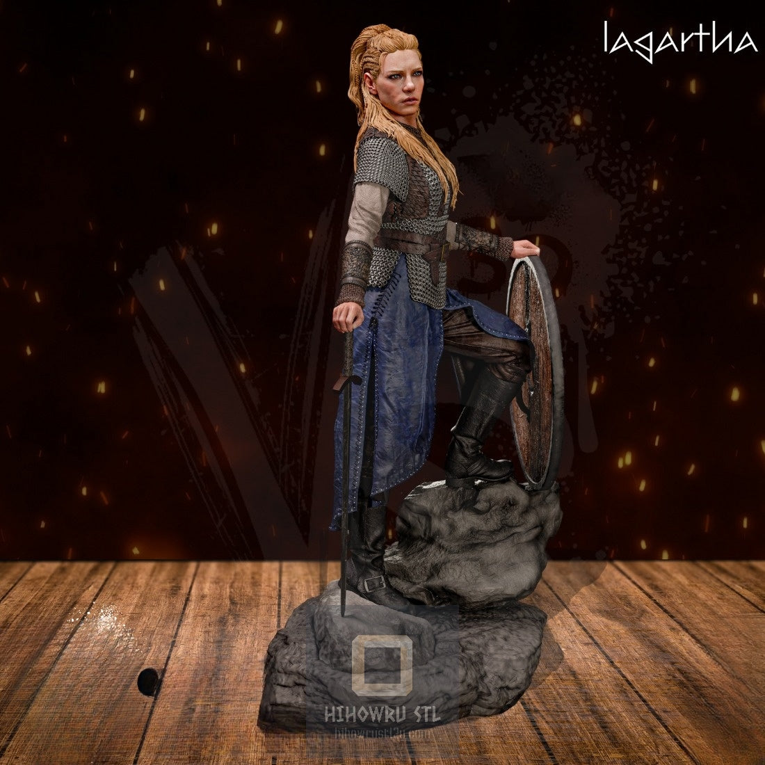 4406 Lagertha - Vikings - STL 3D Print Files