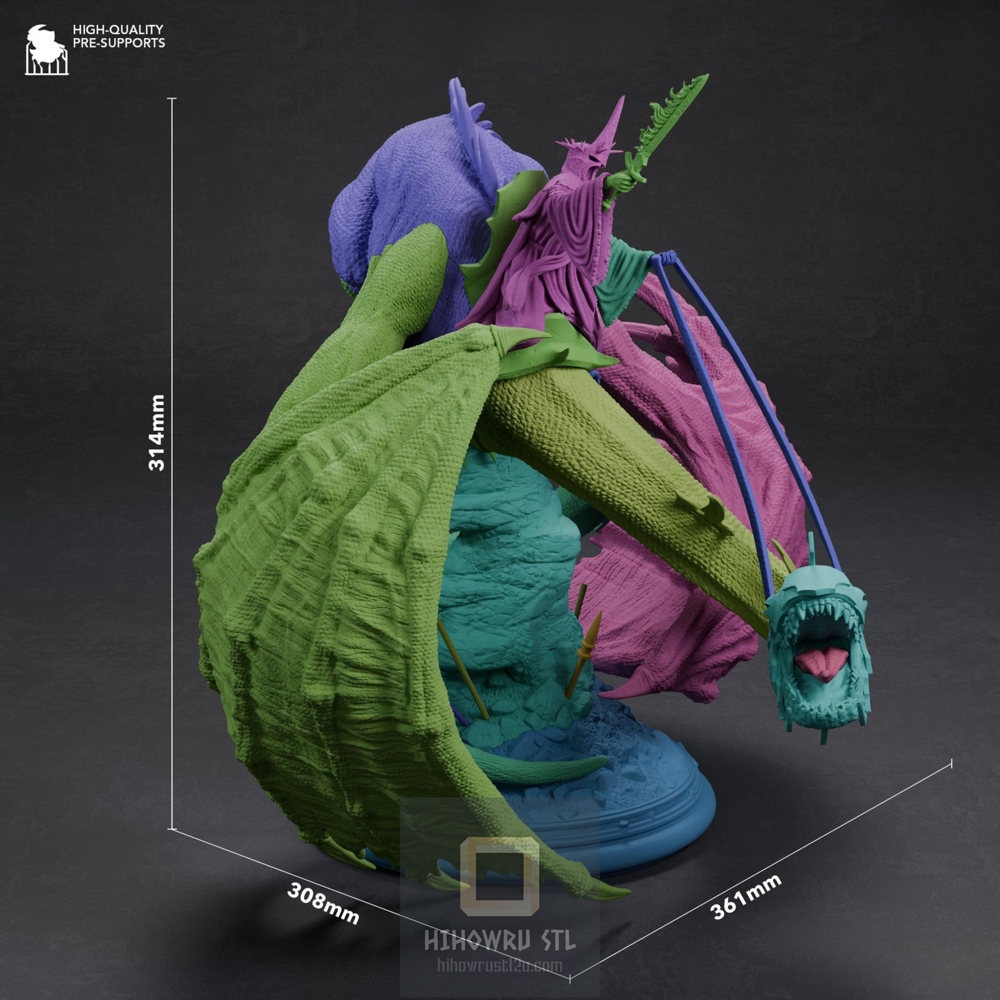 4478 The Witch King of Angmar - Lord Of The Rings - STL 3D Print Files