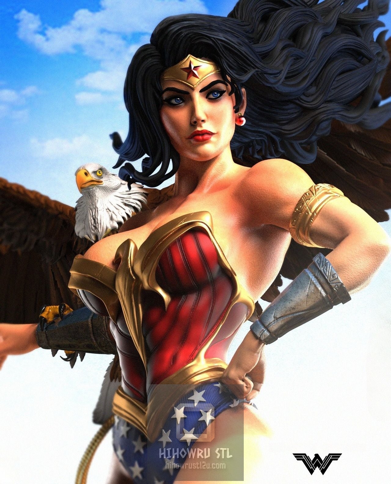 5171 Wonder Woman - DC COMICS - STL 3D Print Files