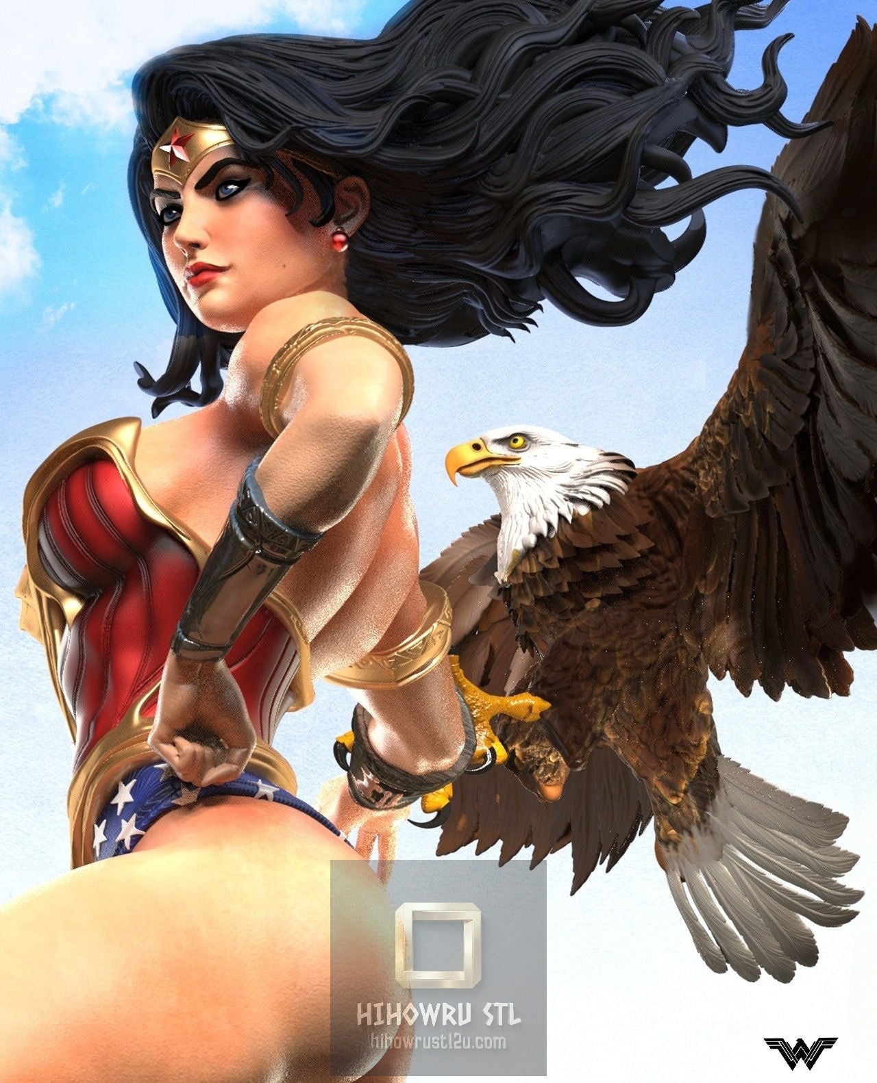5171 Wonder Woman - DC COMICS - STL 3D Print Files