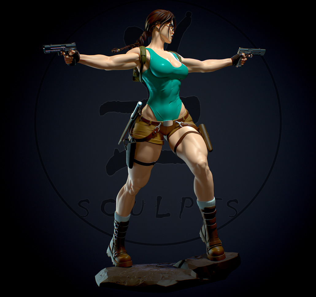 1302 Lara Croft NSFW - Tomb Raider - STL 3D Print Files