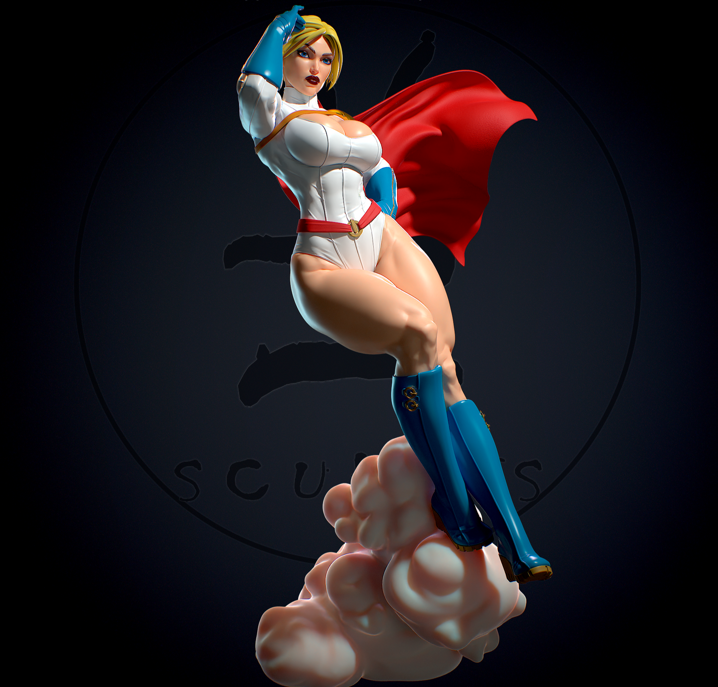 1577 Power Girl NSFW - DC Comics - STL 3D Print Files