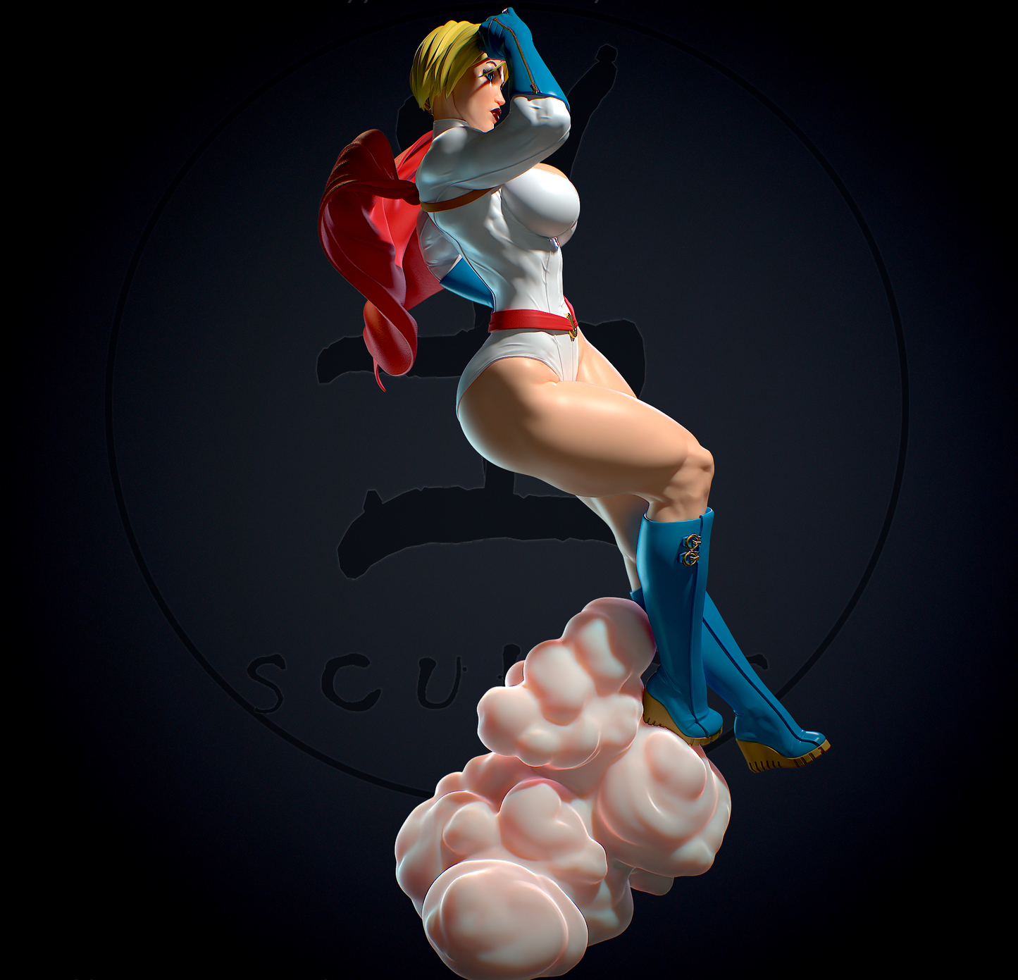 1577 Power Girl NSFW - DC Comics - STL 3D Print Files