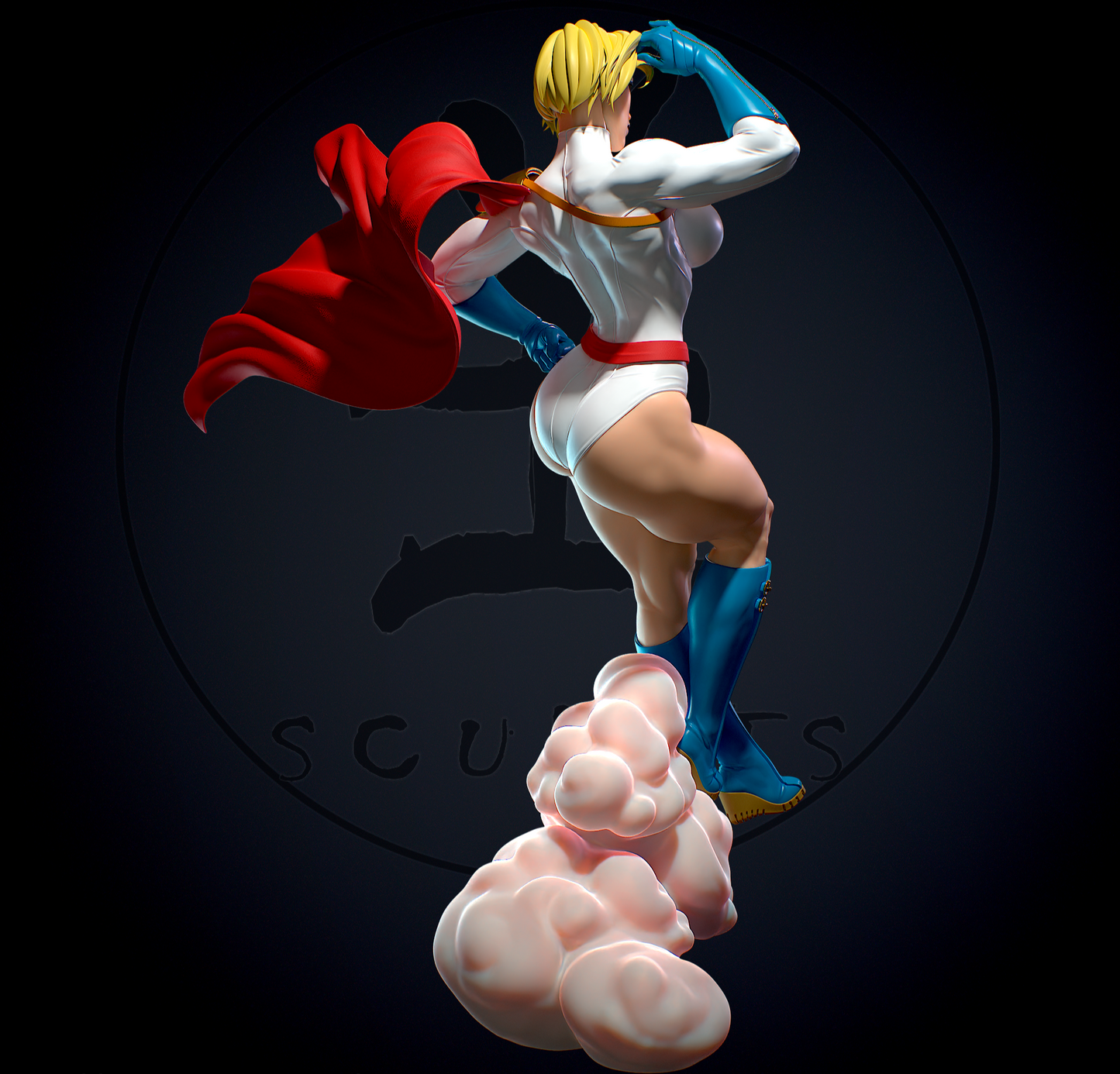 1577 Power Girl NSFW - DC Comics - STL 3D Print Files