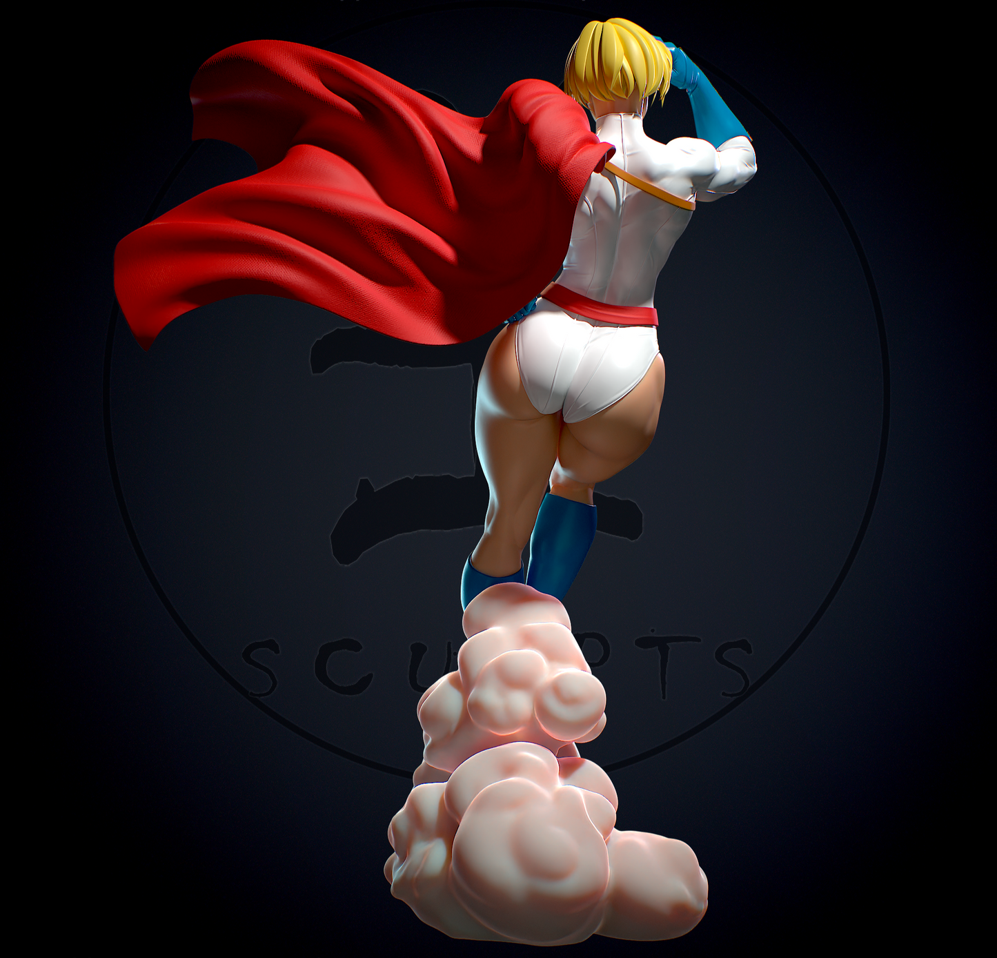 1577 Power Girl NSFW - DC Comics - STL 3D Print Files