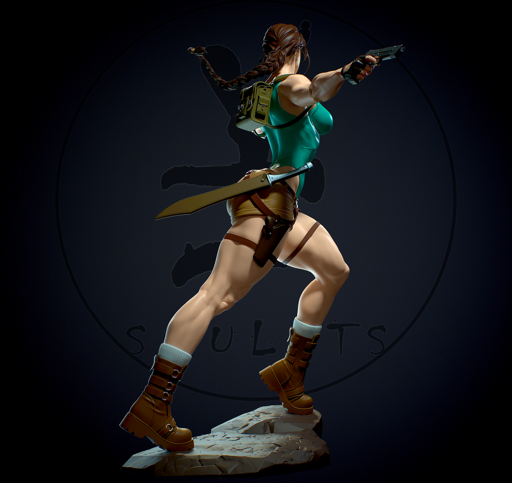 1302 Lara Croft NSFW - Tomb Raider - STL 3D Print Files