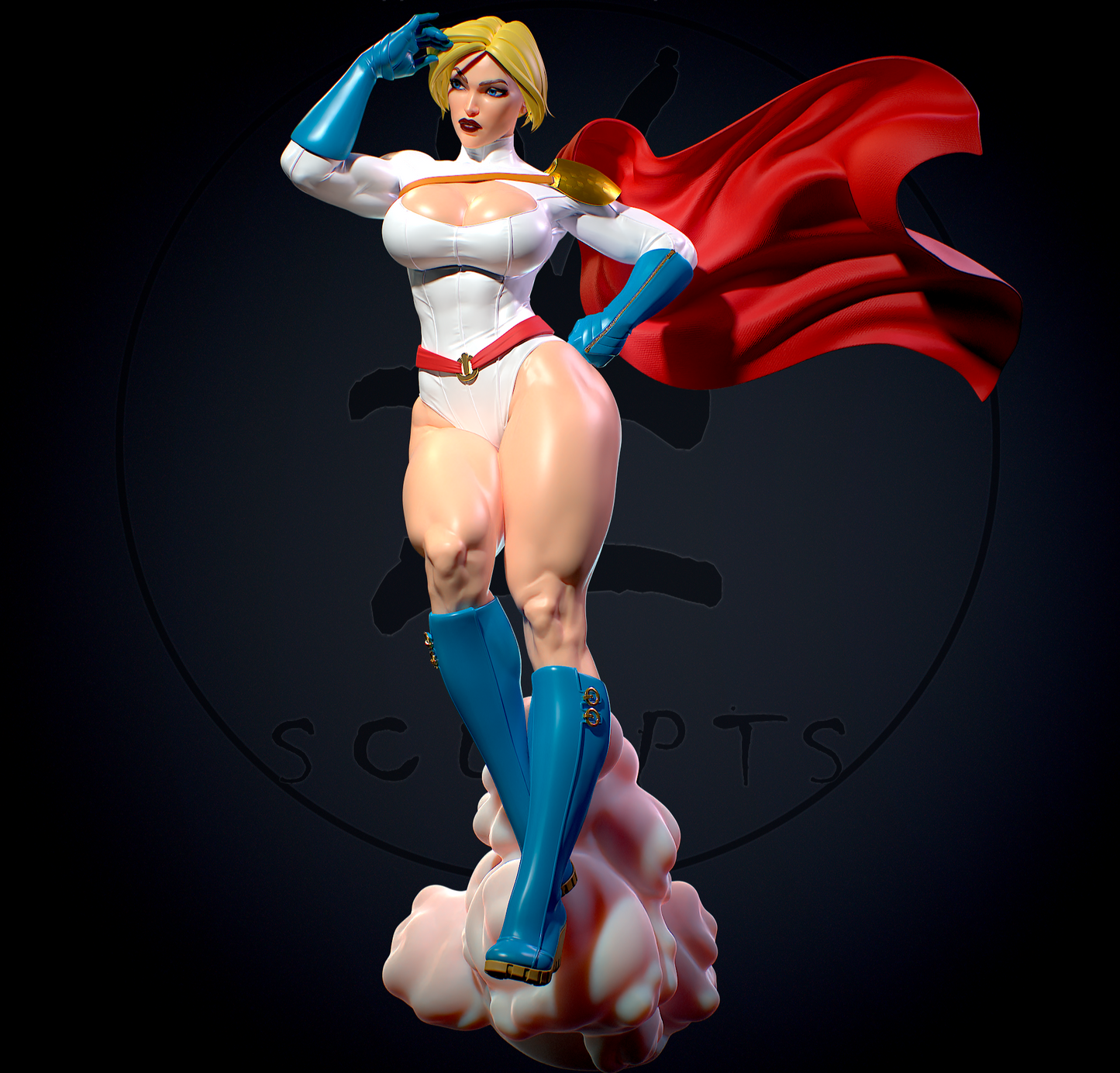 1577 Power Girl NSFW - DC Comics - STL 3D Print Files