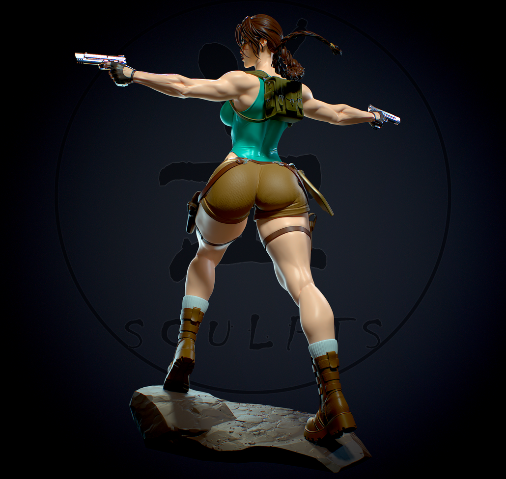 1302 Lara Croft NSFW - Tomb Raider - STL 3D Print Files