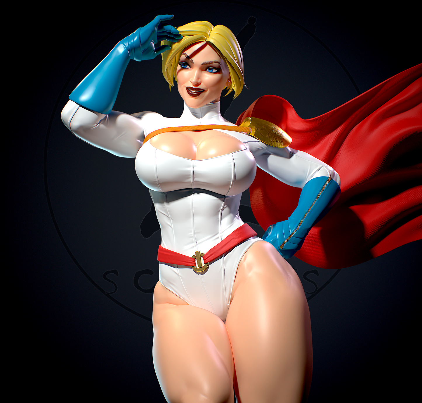 1577 Power Girl NSFW - DC Comics - STL 3D Print Files