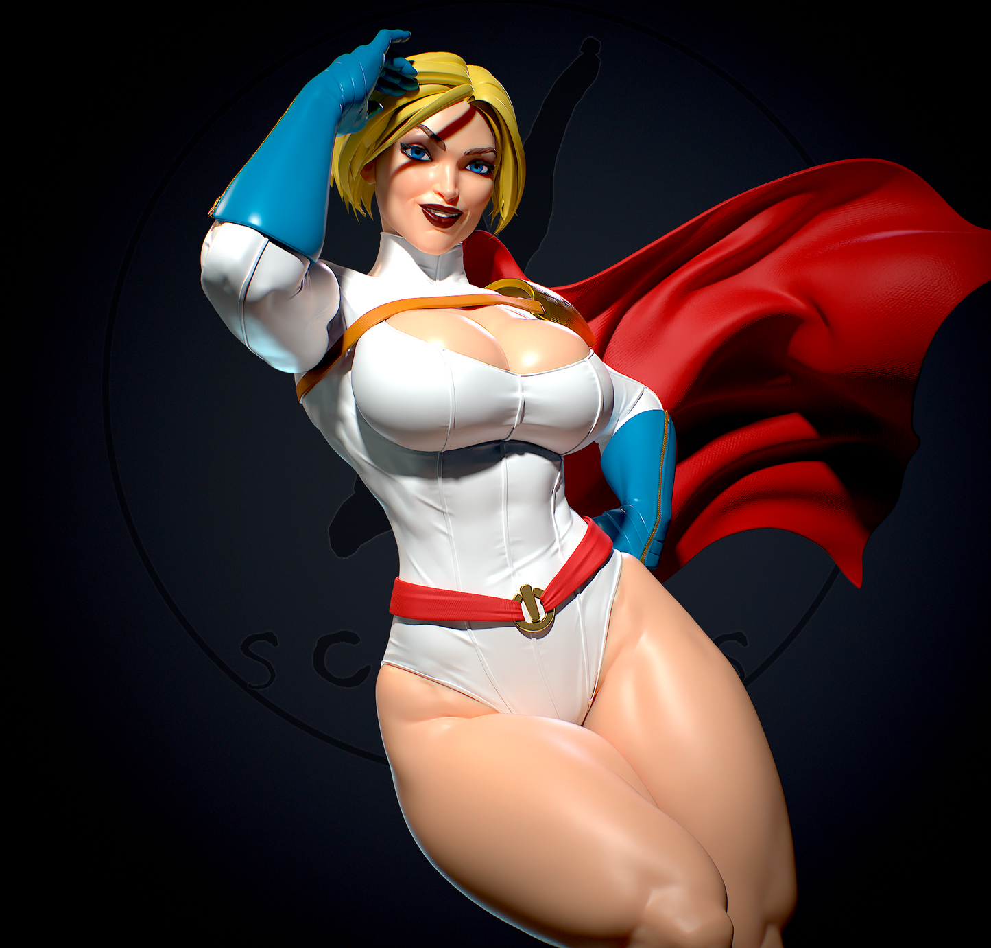 1577 Power Girl NSFW - DC Comics - STL 3D Print Files