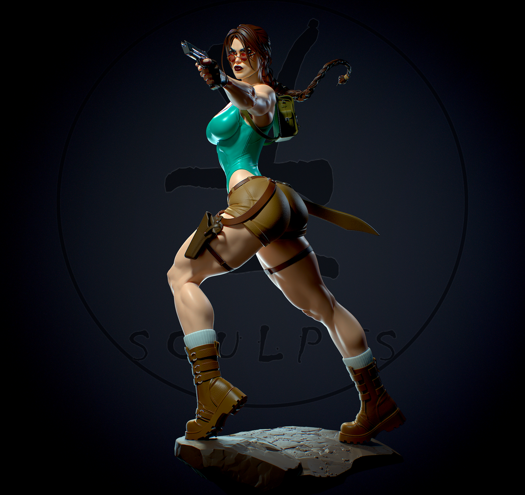 1302 Lara Croft NSFW - Tomb Raider - STL 3D Print Files