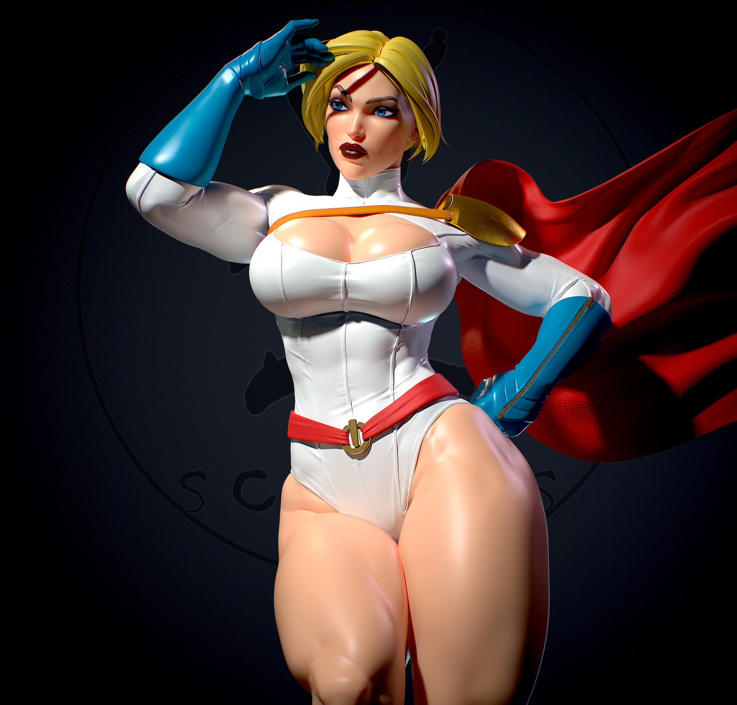 1577 Power Girl NSFW - DC Comics - STL 3D Print Files