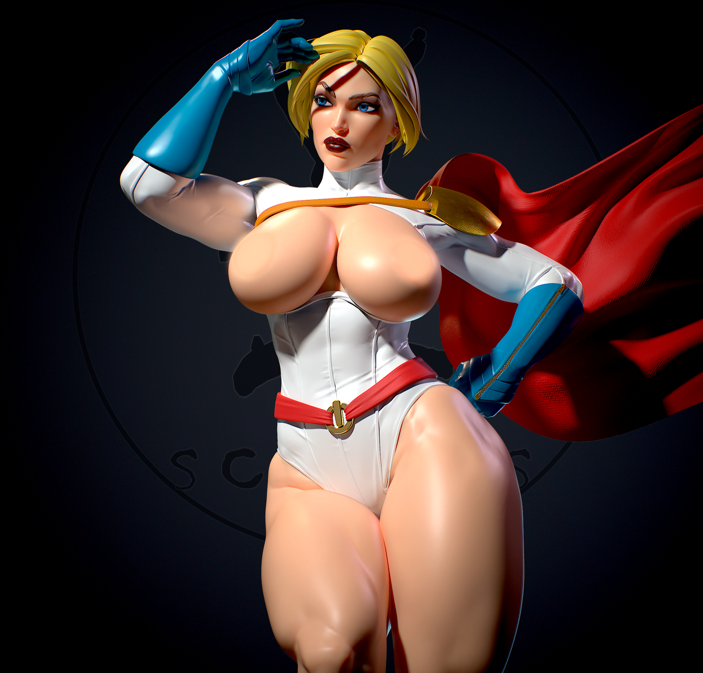 1577 Power Girl NSFW - DC Comics - STL 3D Print Files