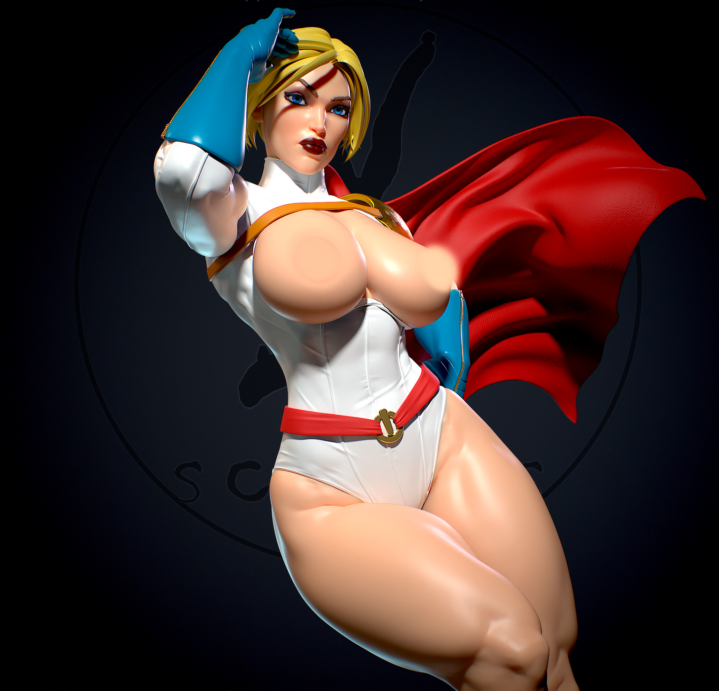 1577 Power Girl NSFW - DC Comics - STL 3D Print Files