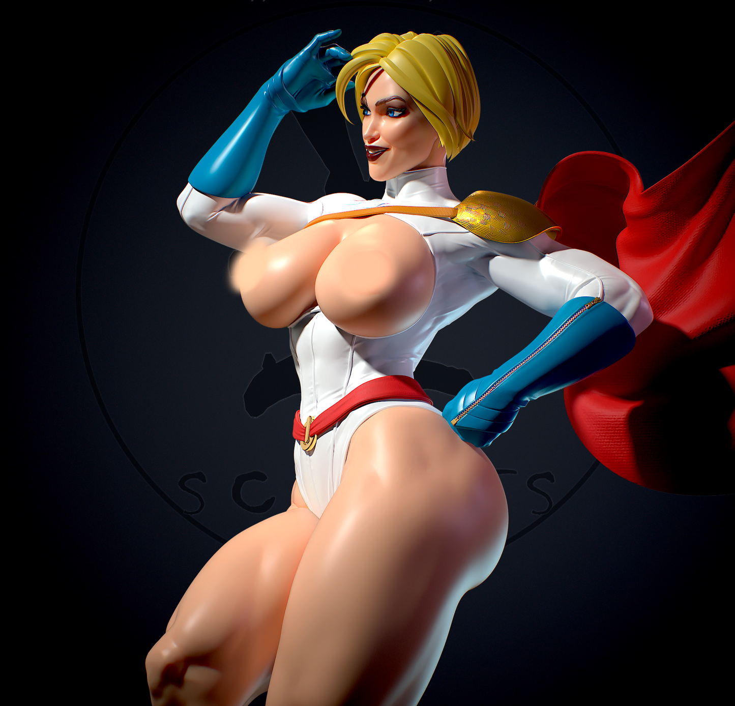 1577 Power Girl NSFW - DC Comics - STL 3D Print Files