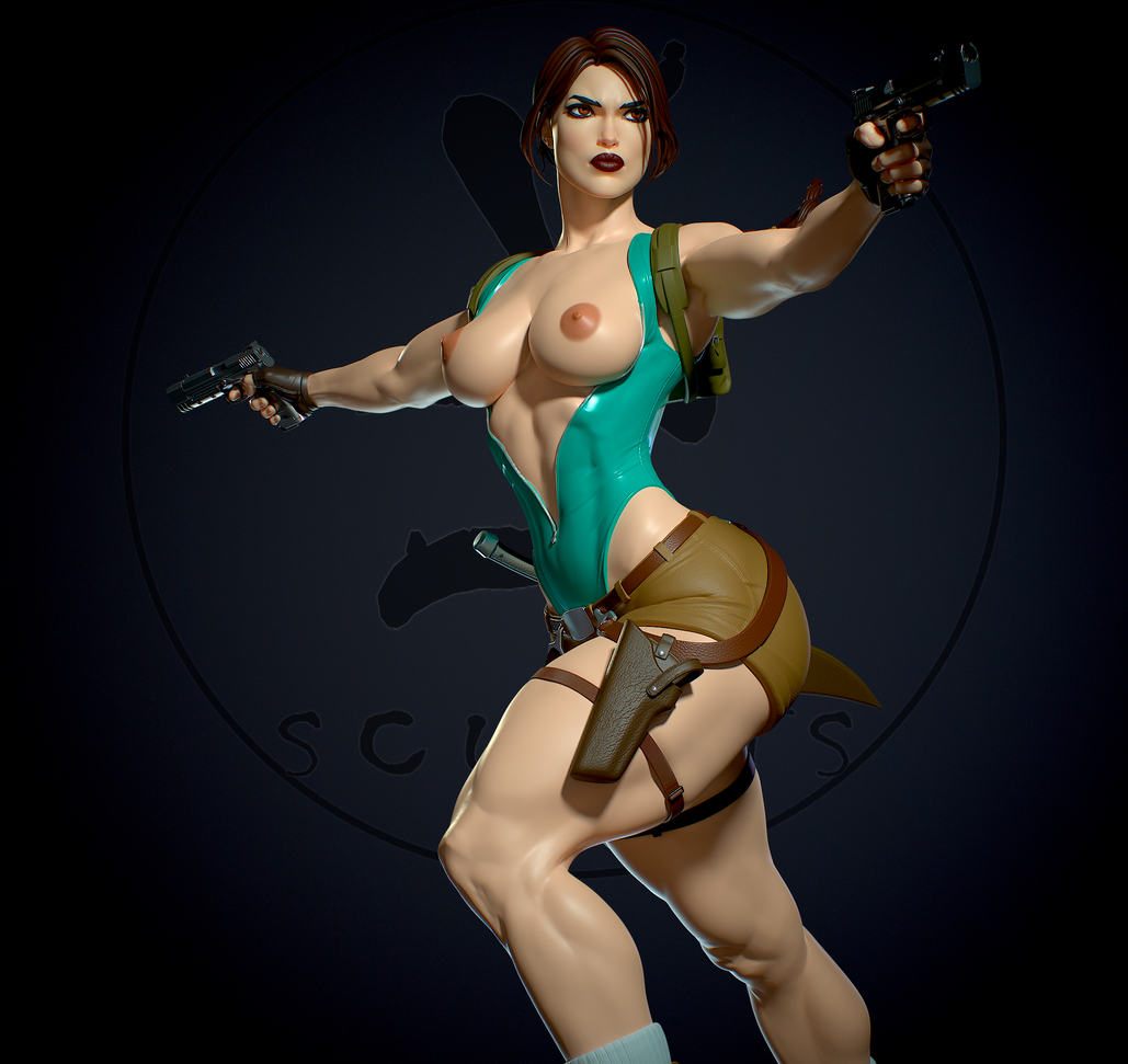 1302 Lara Croft NSFW - Tomb Raider - STL 3D Print Files