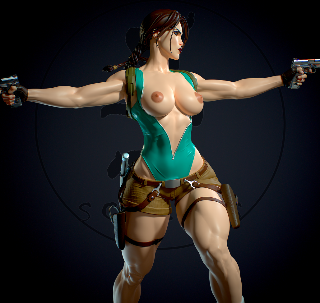 1302 Lara Croft NSFW - Tomb Raider - STL 3D Print Files