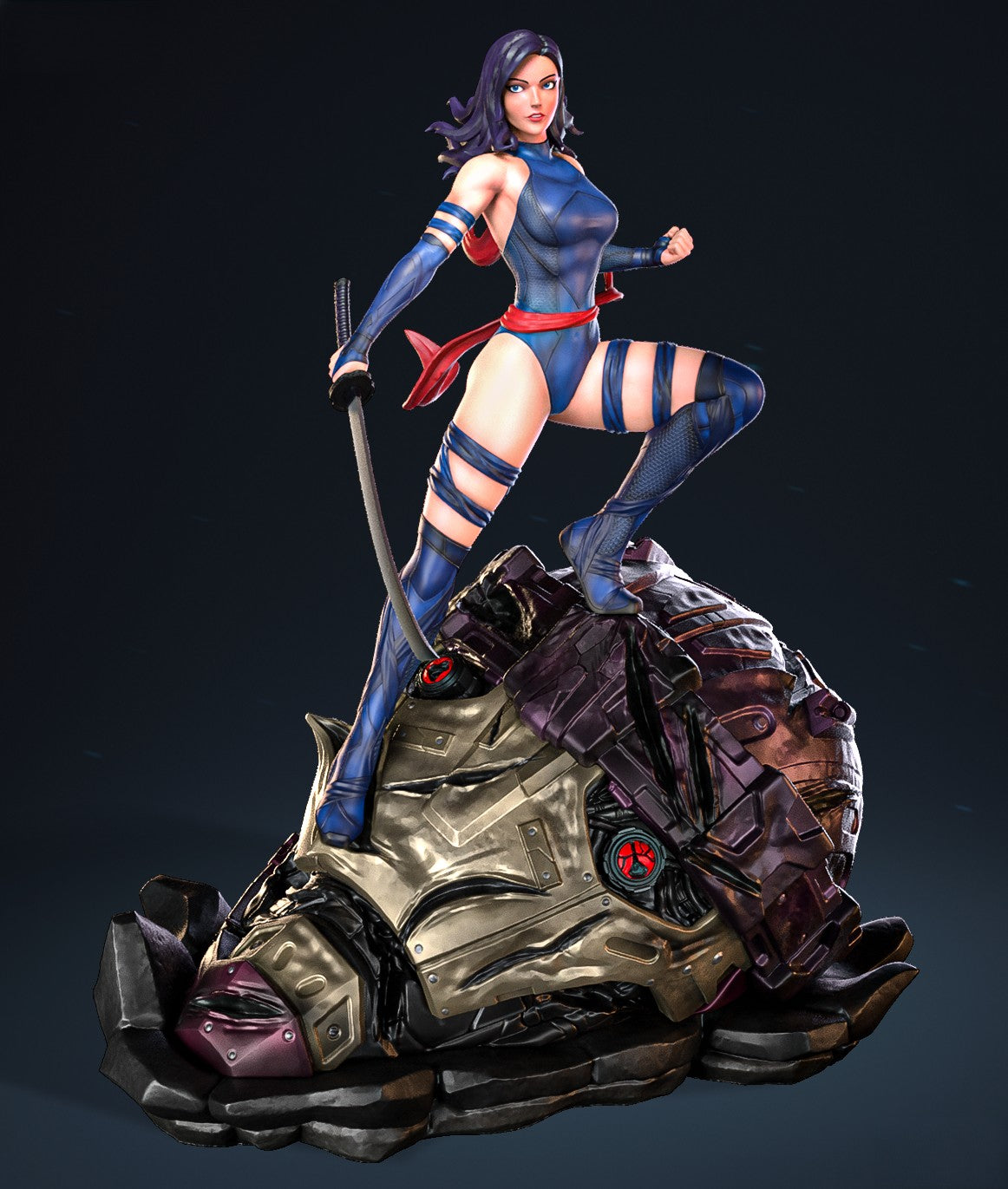 1379 Psylocke - X-MEN  - STL 3D Print Files