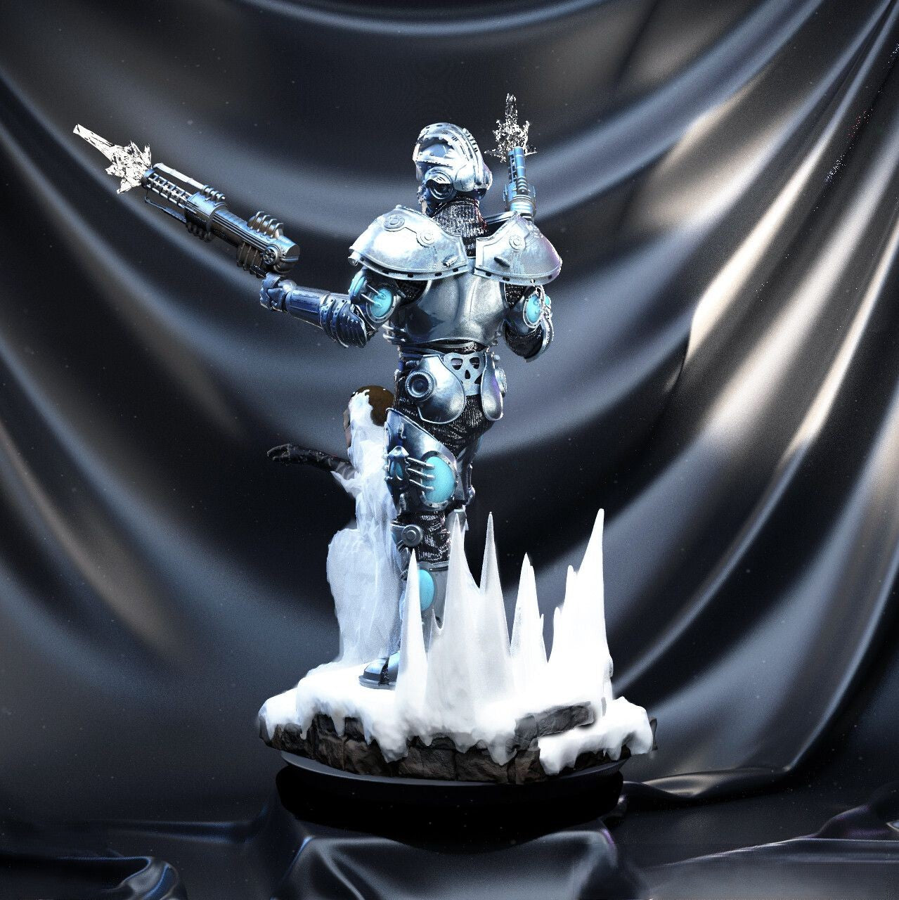 Mr Freeze - Arnold Schwarzenegger - Batman - STL 3D Print Files