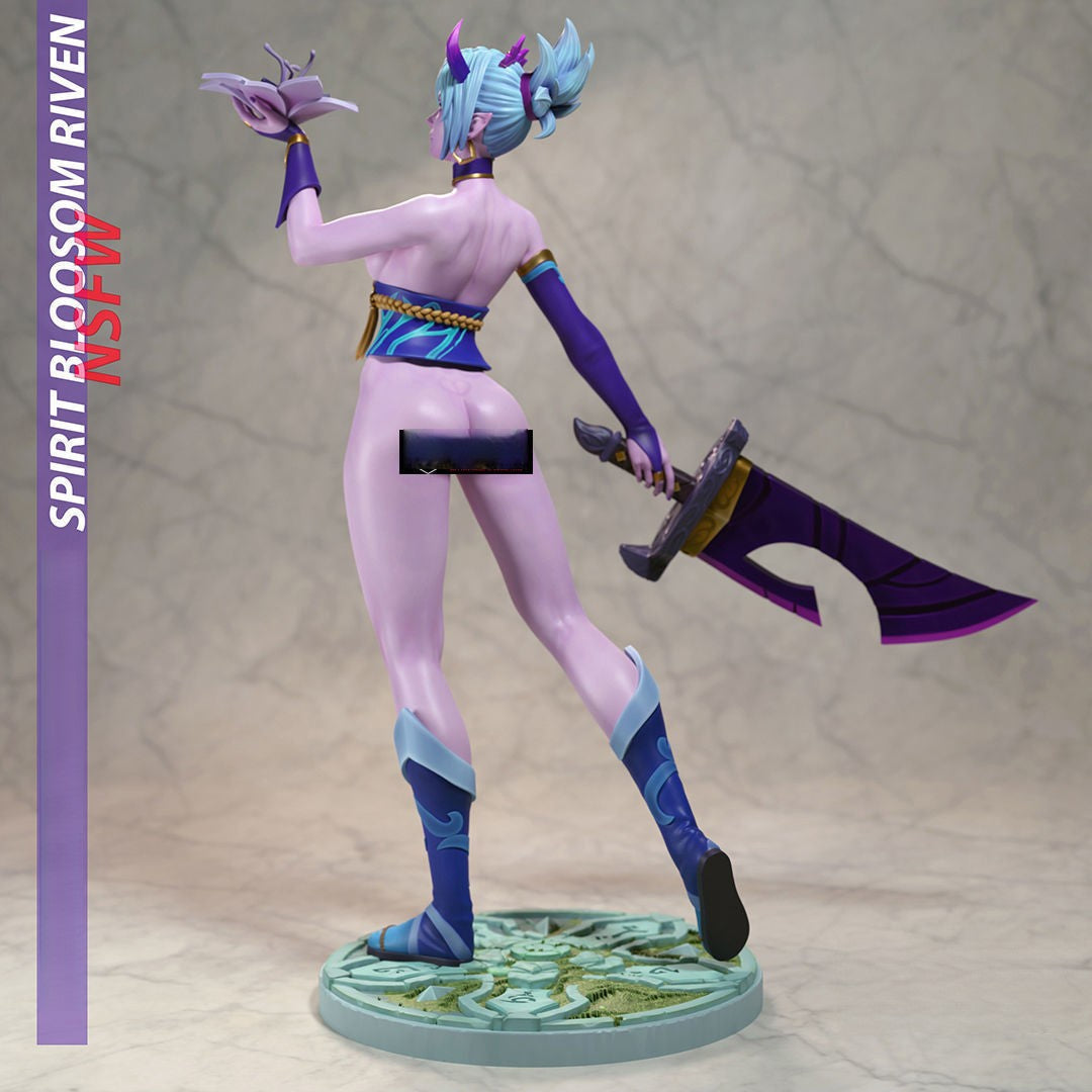 Spirit Blossom Riven NSFW - League of Legend - STL 3D Print Files