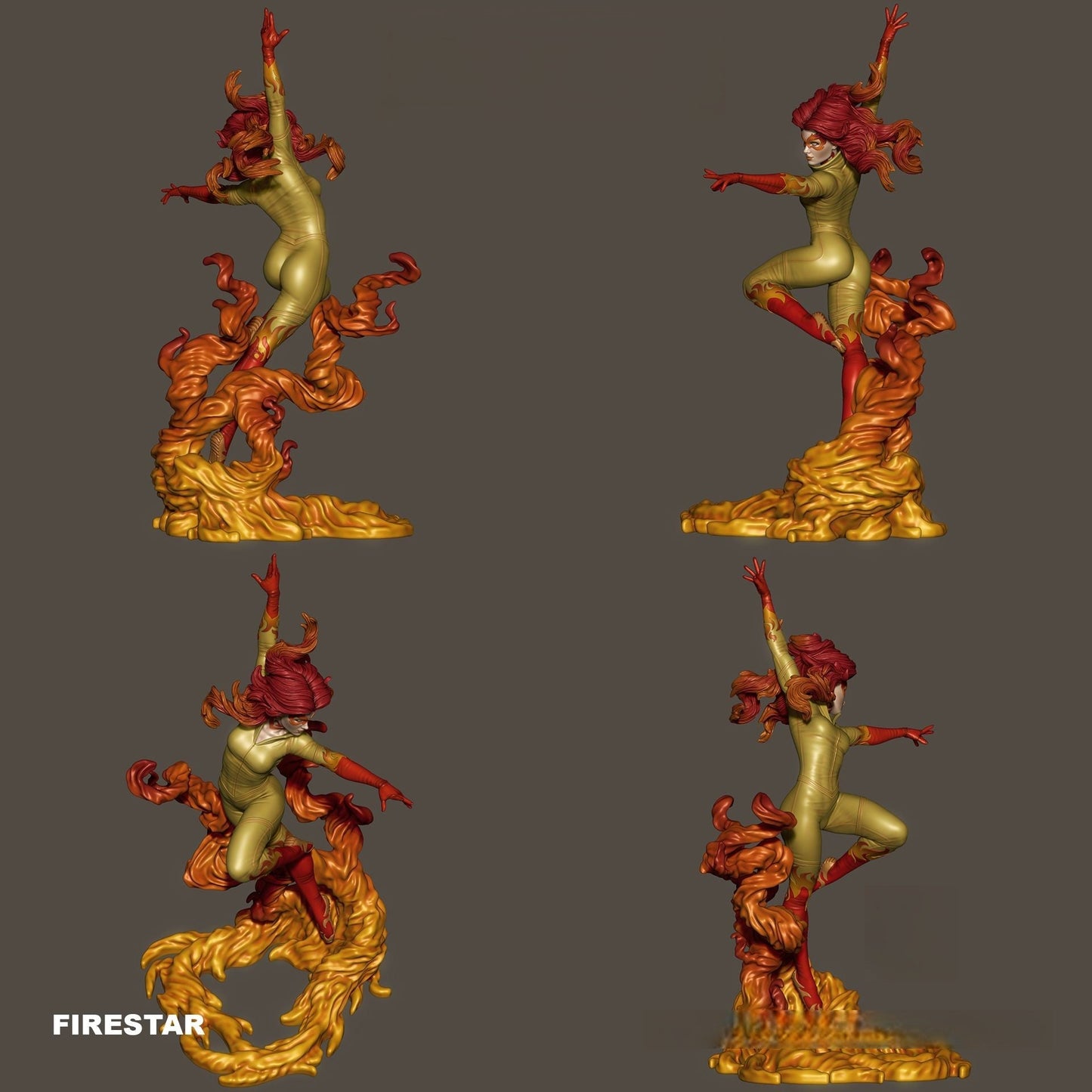 Firestar NSFW - X-men - STL - 3d Print Files