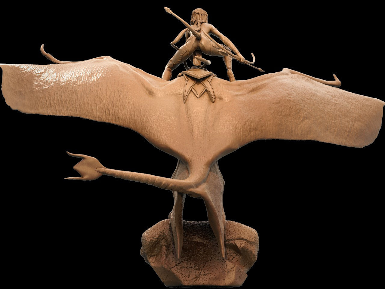 Neytiri with dragon - Avatar - STL 3D Print Files