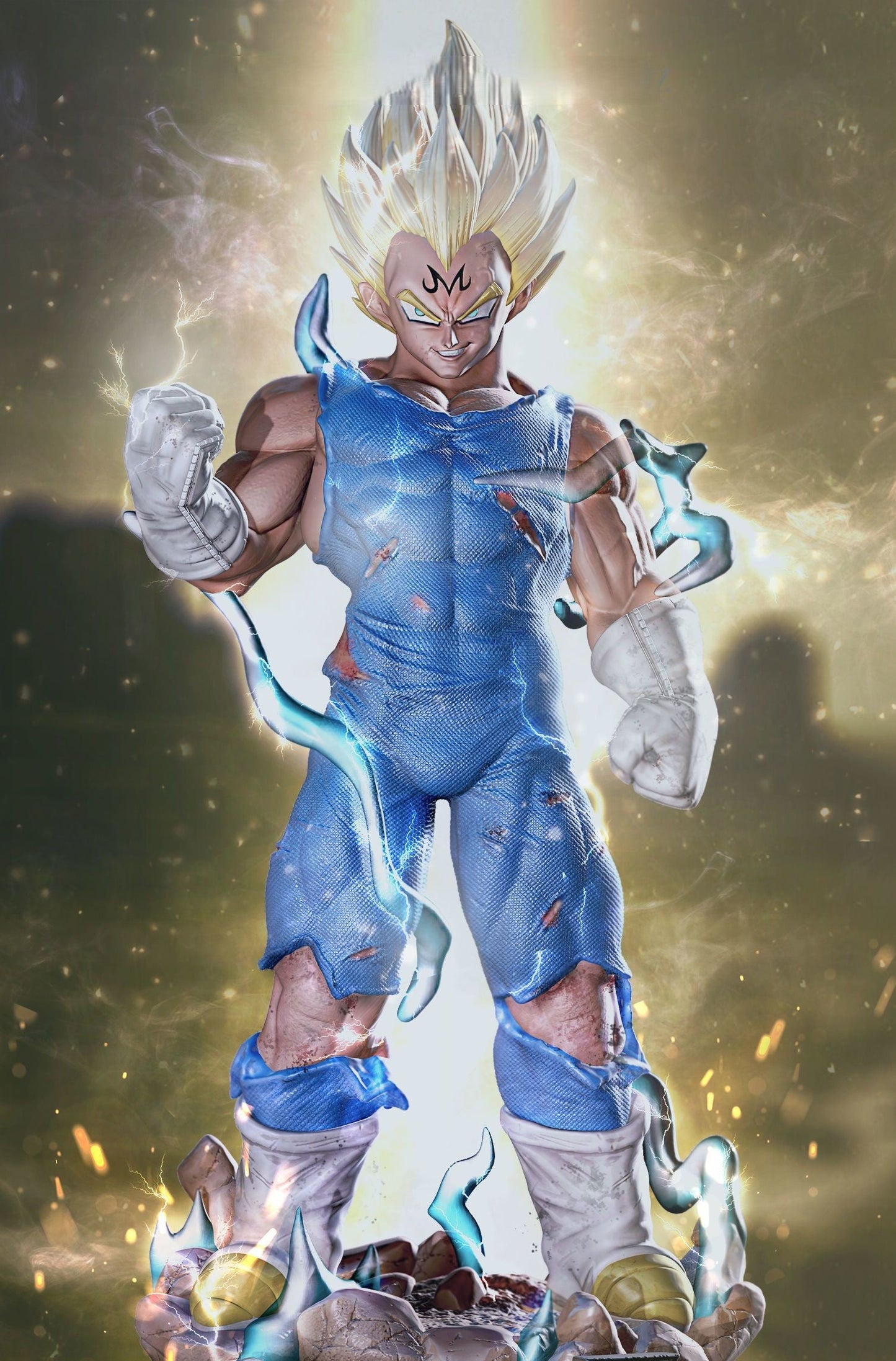 Vegeta - Super Saiyan - STL 3D Print Files