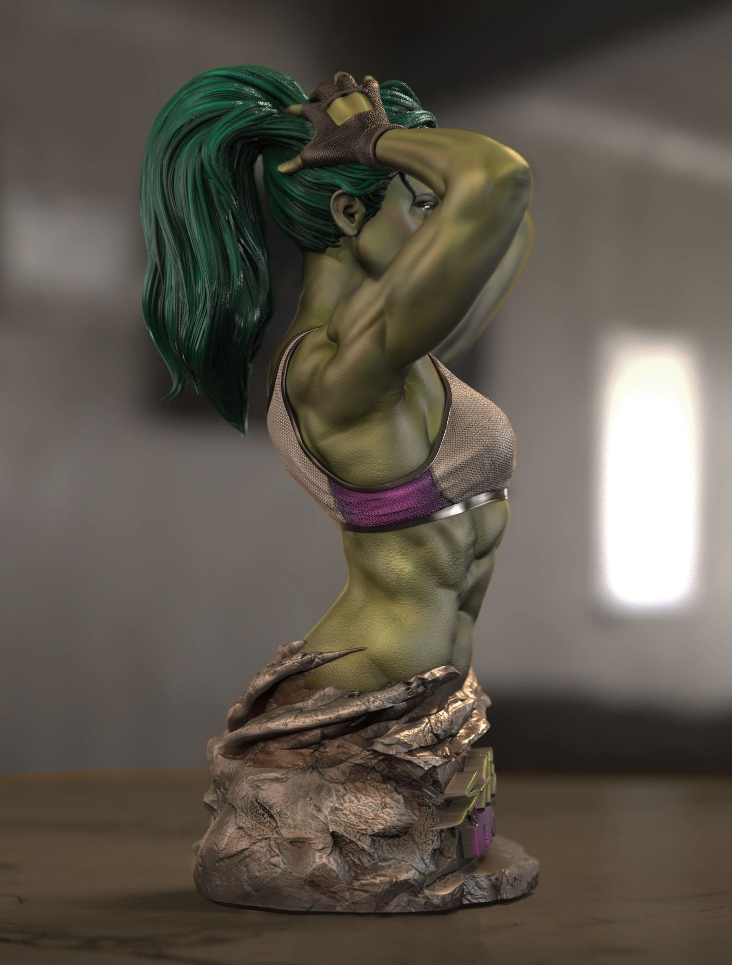 SHE-HULK BUST -  Marvel Comics - STL 3D Print Files