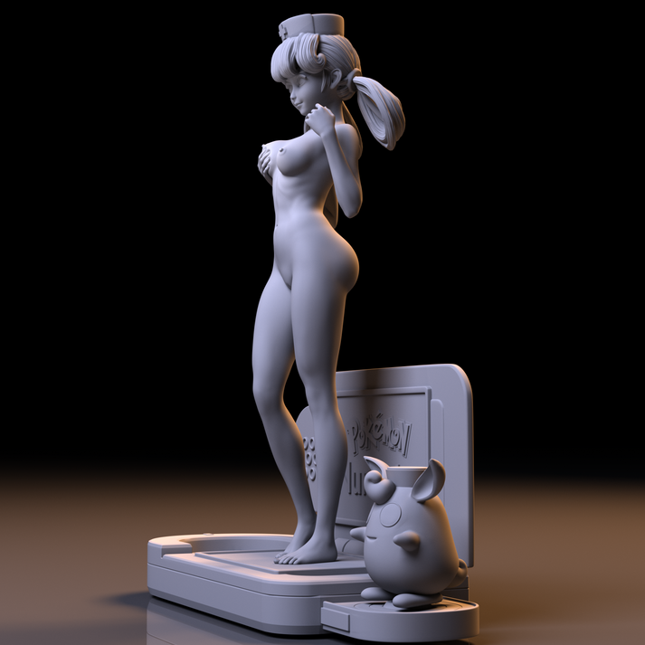 Nurse Joy NSFW and Wigglytuff - Pokemon - STL 3D Print Files