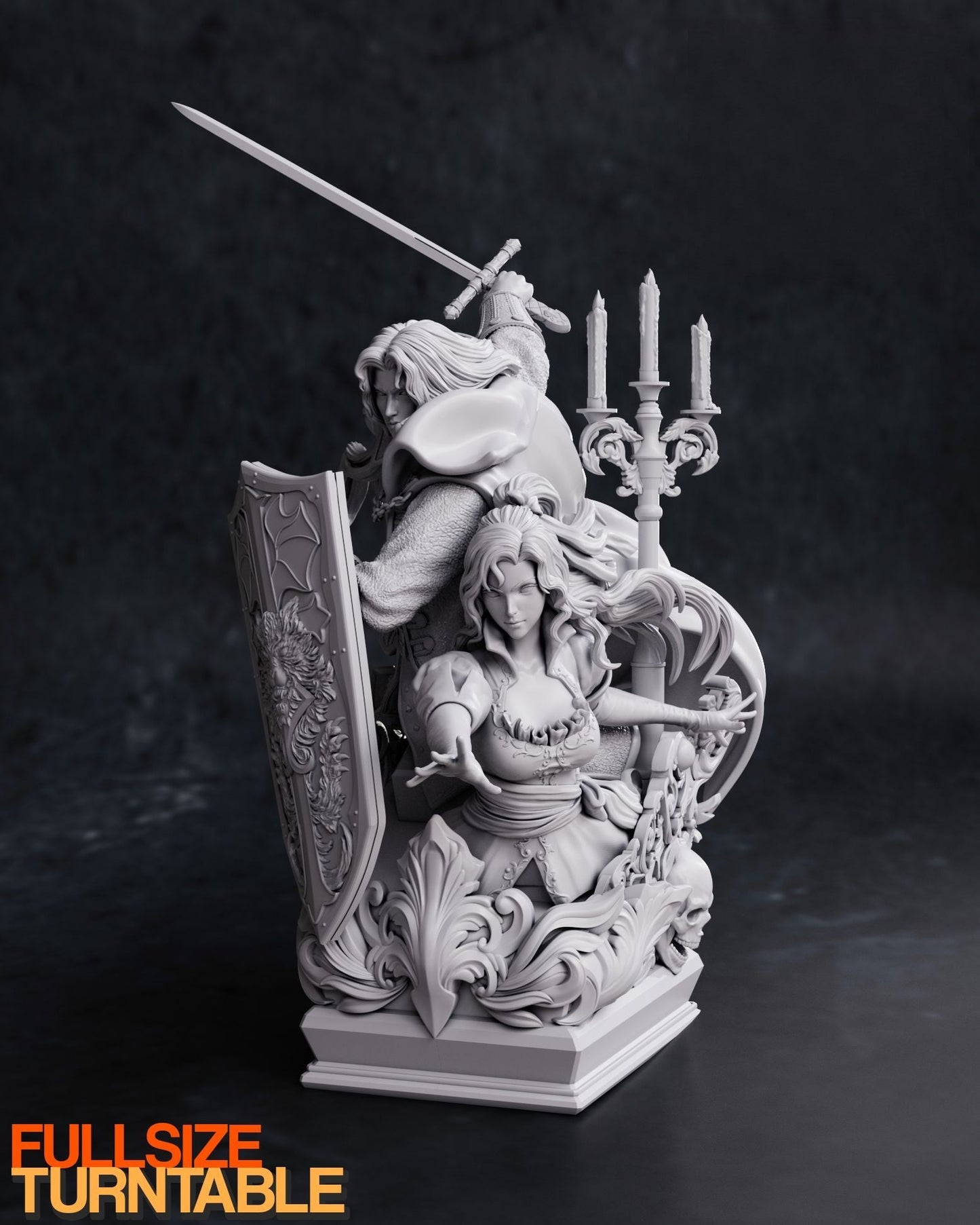 Alucard AND Maria - Symphony of the Night - STL 3D Print Files