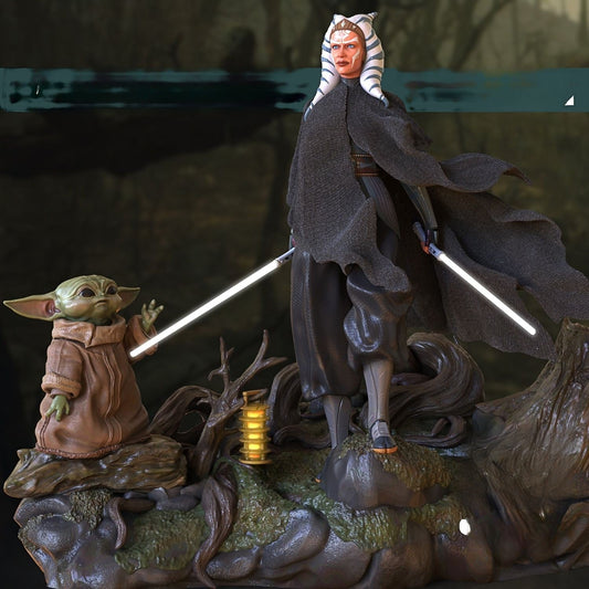 Ahsoka NSFW and Baby Yoda Diorama - Star Wars -The Clone Wars - STL 3D Print Files