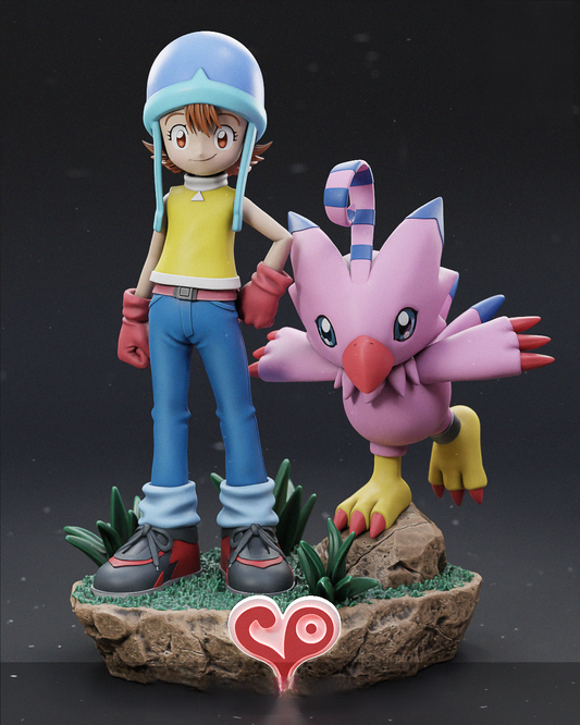 Takenouchi Sora And Piyomon - Digimon - STL 3D Print Files