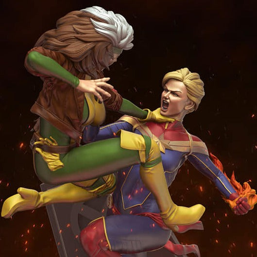 Rogue VS Captain Marvel - STL 3D Print Files