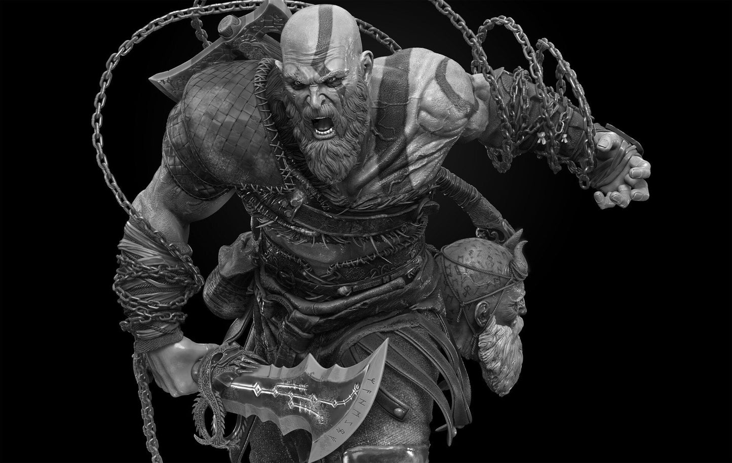 Kratos - God Of War - STL 3D Print Files 3D print model