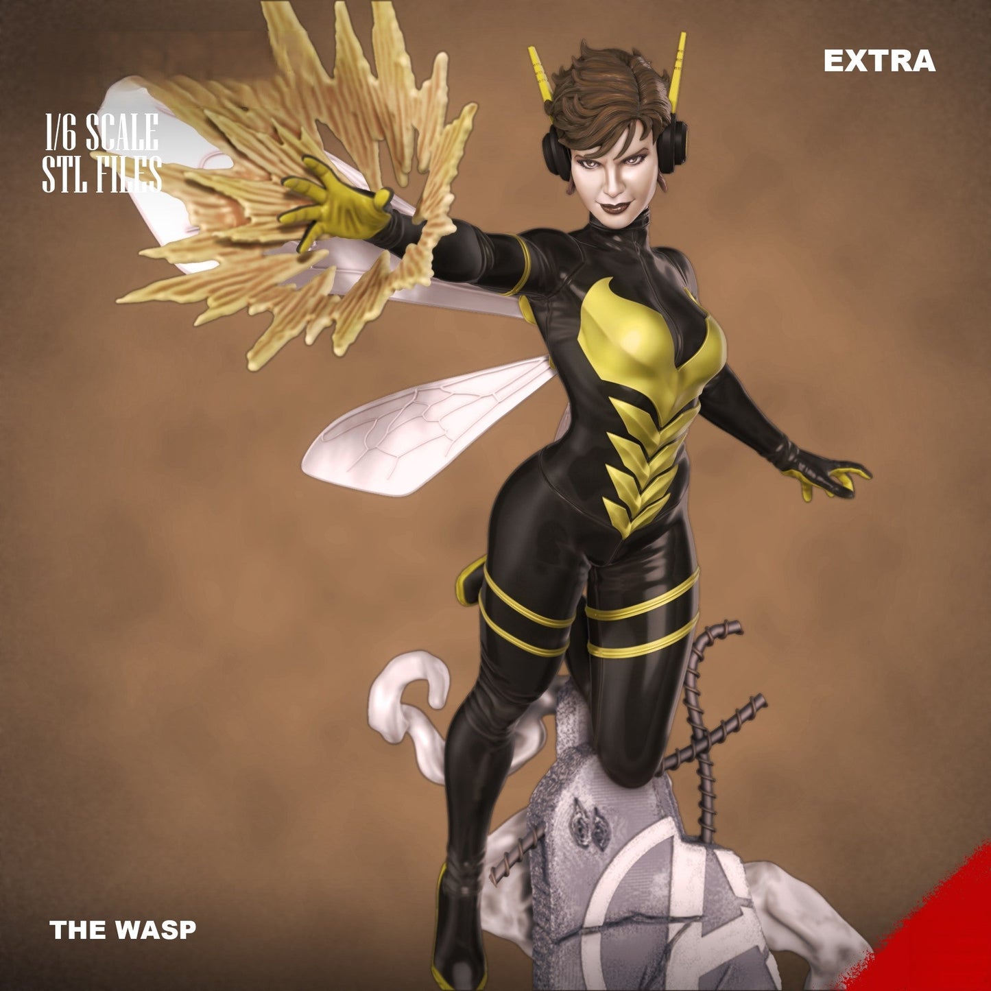 The Wasp - Marvel Comics - STL 3D Print Files