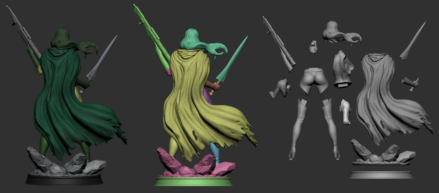 1383 Gamora - Guardians of the Galaxy - STL 3D Print Files